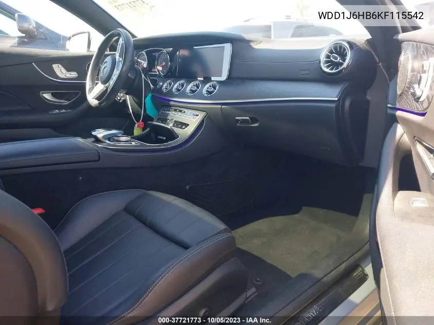Auction sale of the 2019 Mercedes Benz E klasse , vin: WDD1J6HB6KF115542, lot number: 37721773