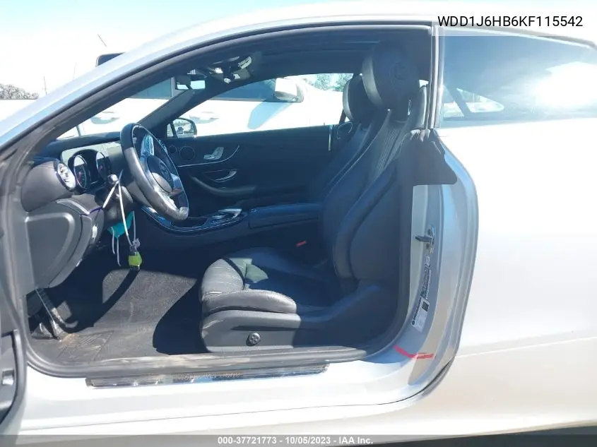 Auction sale of the 2019 Mercedes Benz E klasse , vin: WDD1J6HB6KF115542, lot number: 37721773