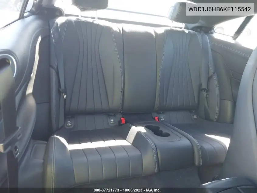 Auction sale of the 2019 Mercedes Benz E klasse , vin: WDD1J6HB6KF115542, lot number: 37721773