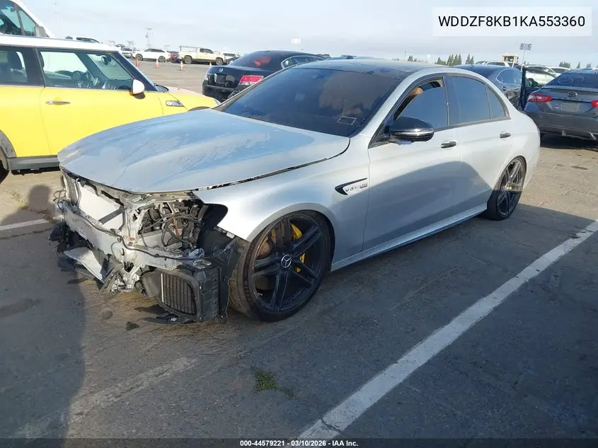 WDDZF8KB1KA553360 2019 Mercedes-Benz Amg E 63 S 4Matic