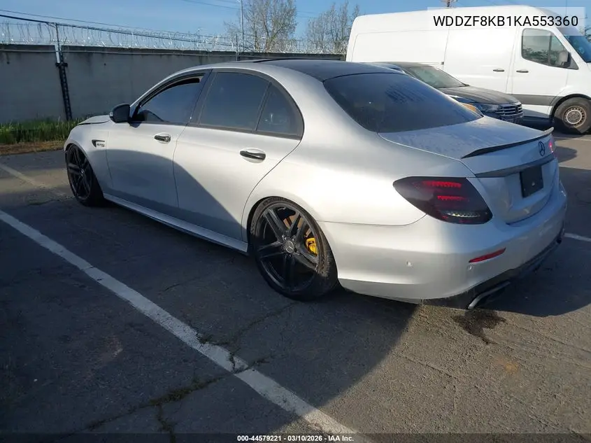 WDDZF8KB1KA553360 2019 Mercedes-Benz Amg E 63 S 4Matic