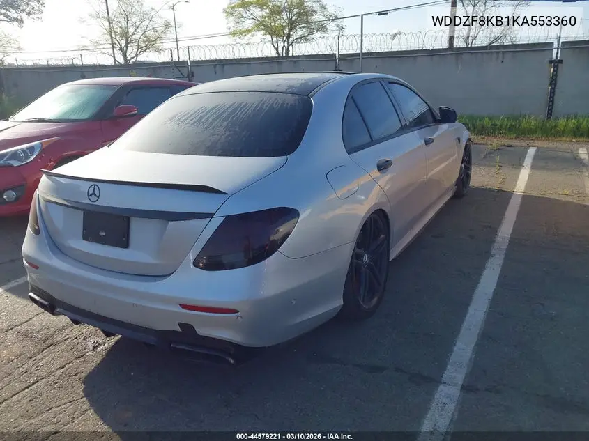 WDDZF8KB1KA553360 2019 Mercedes-Benz Amg E 63 S 4Matic