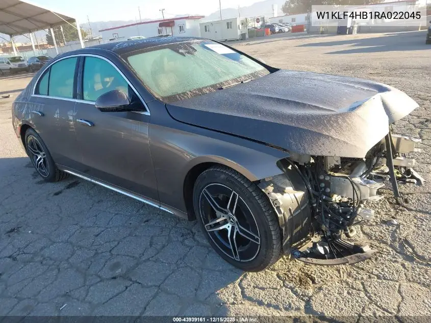 W1KLF4HB1RA022045 2024 Mercedes-Benz E 350