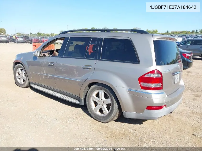 4JGBF71E07A184642 2007 Mercedes-Benz Gl 450 4Matic