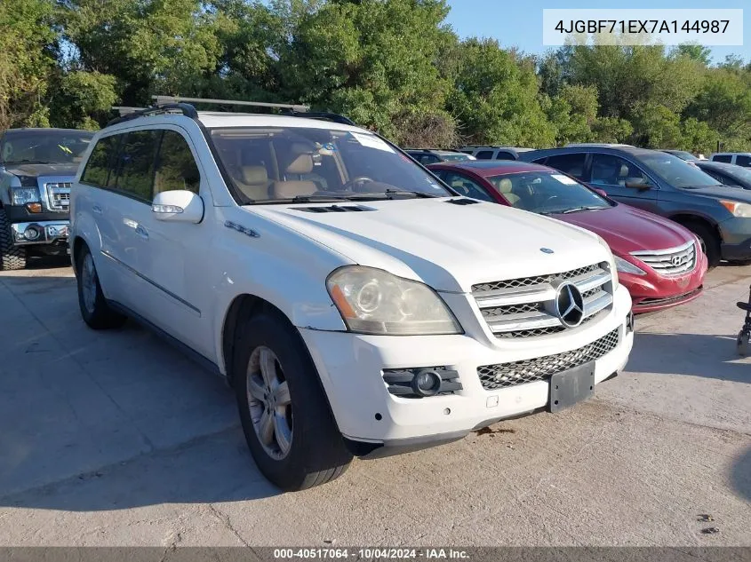 4JGBF71EX7A144987 2007 Mercedes-Benz Gl 450 4Matic