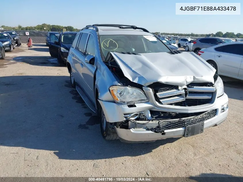 4JGBF71E88A433478 2008 Mercedes-Benz Gl 450 4Matic