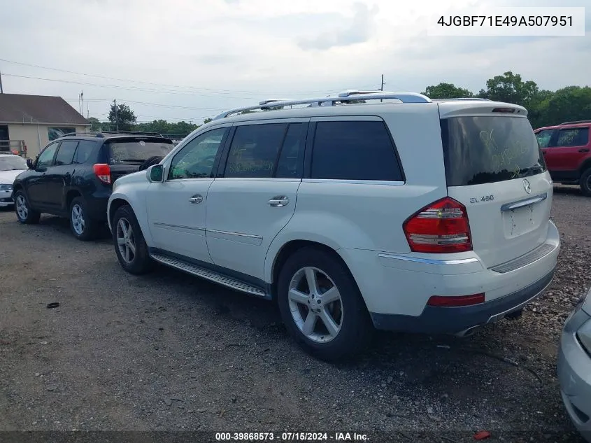 4JGBF71E49A507951 2009 Mercedes-Benz Gl 450 4Matic