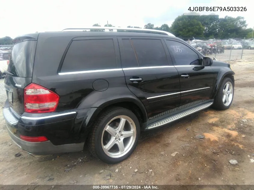 4JGBF86E79A503326 2009 Mercedes-Benz Gl 550 4Matic