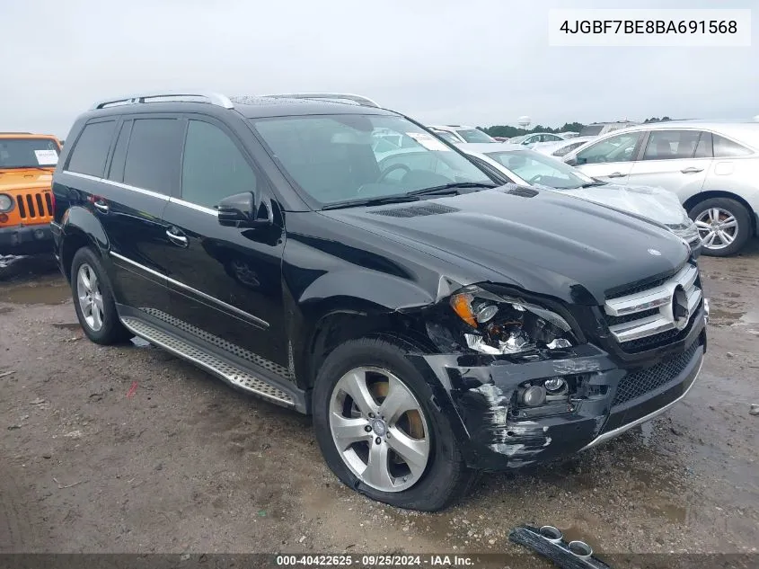 4JGBF7BE8BA691568 2011 Mercedes-Benz Gl 450 4Matic