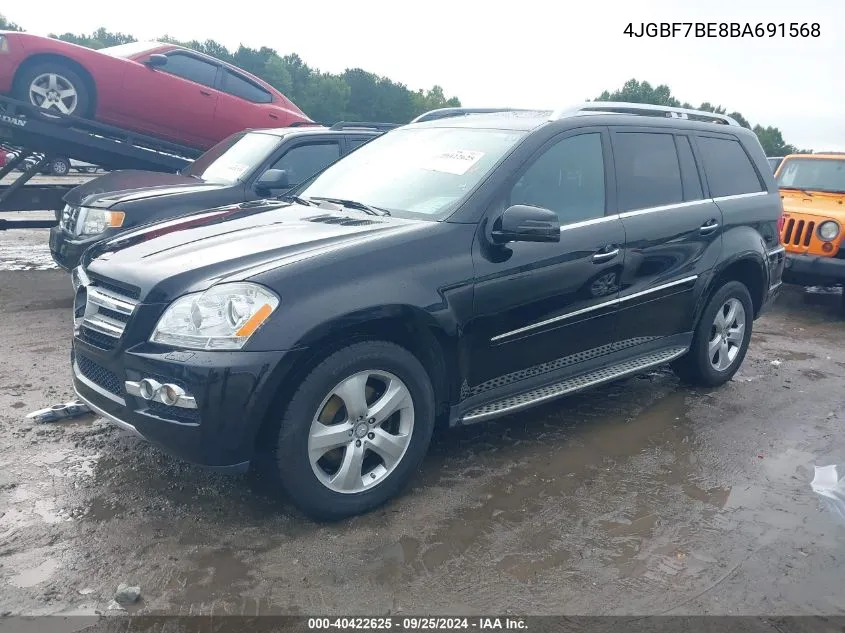 4JGBF7BE8BA691568 2011 Mercedes-Benz Gl 450 4Matic