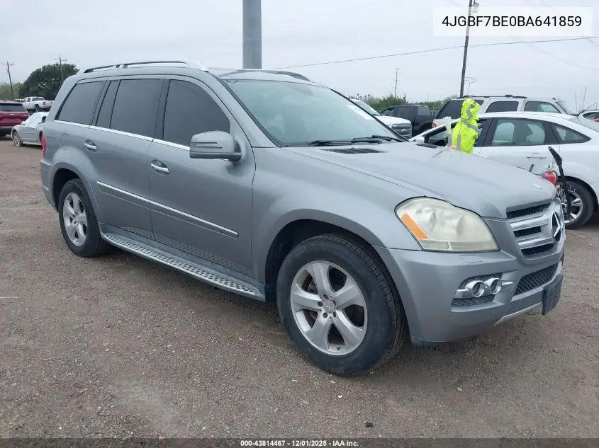 4JGBF7BE0BA641859 2011 Mercedes-Benz Gl 450 4Matic