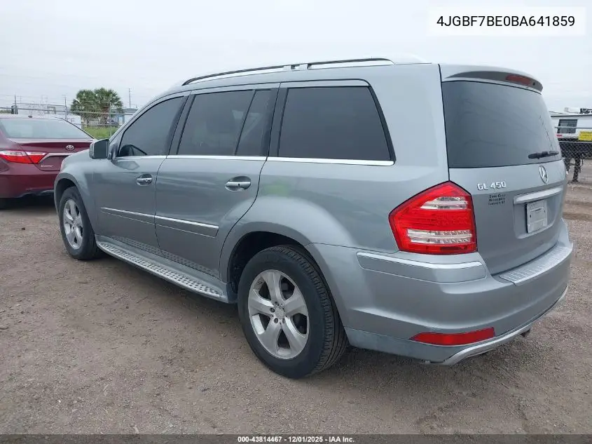 4JGBF7BE0BA641859 2011 Mercedes-Benz Gl 450 4Matic