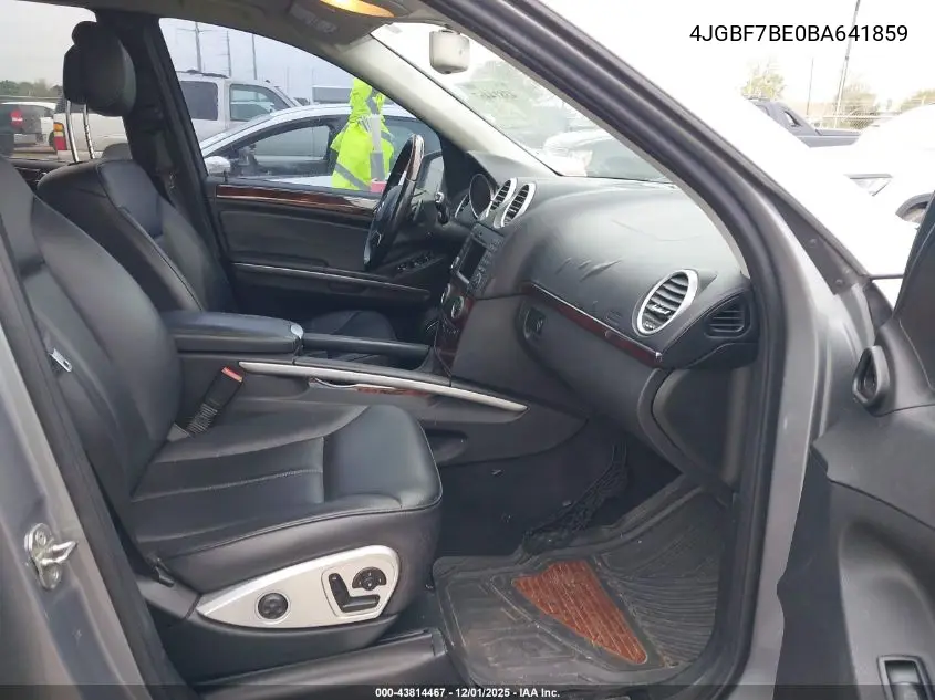 4JGBF7BE0BA641859 2011 Mercedes-Benz Gl 450 4Matic