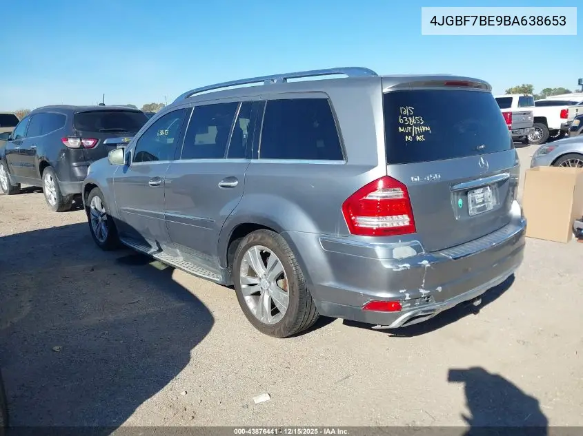 4JGBF7BE9BA638653 2011 Mercedes-Benz Gl 450 4Matic
