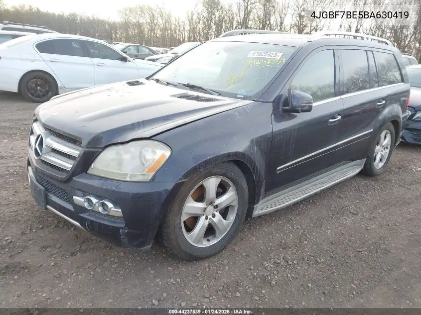 4JGBF7BE5BA630419 2011 Mercedes-Benz Gl 450 4Matic