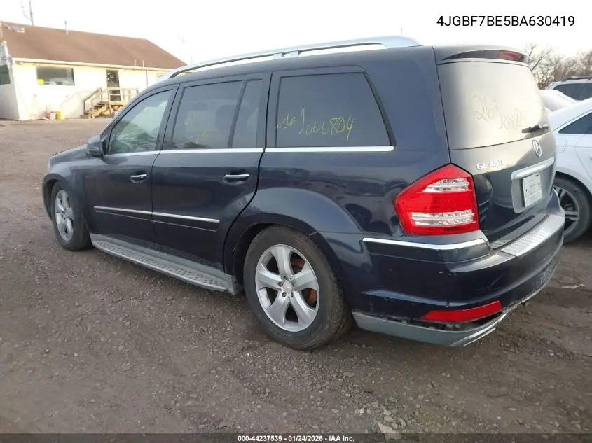4JGBF7BE5BA630419 2011 Mercedes-Benz Gl 450 4Matic