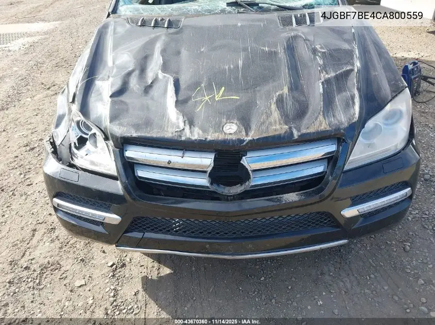 4JGBF7BE4CA800559 2012 Mercedes-Benz Gl 450 4Matic