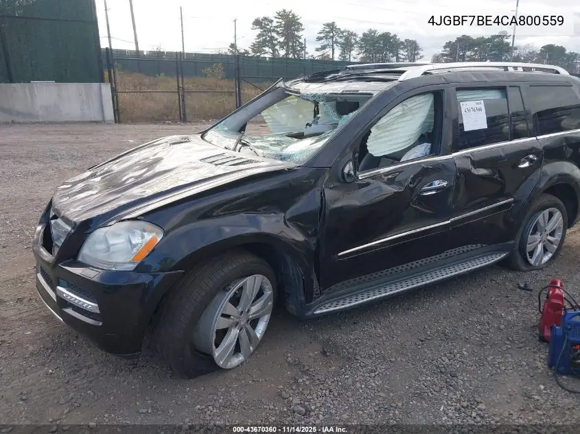 4JGBF7BE4CA800559 2012 Mercedes-Benz Gl 450 4Matic