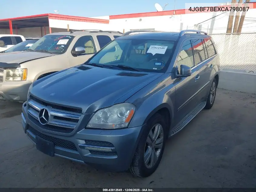 4JGBF7BEXCA798087 2012 Mercedes-Benz Gl 450 4Matic