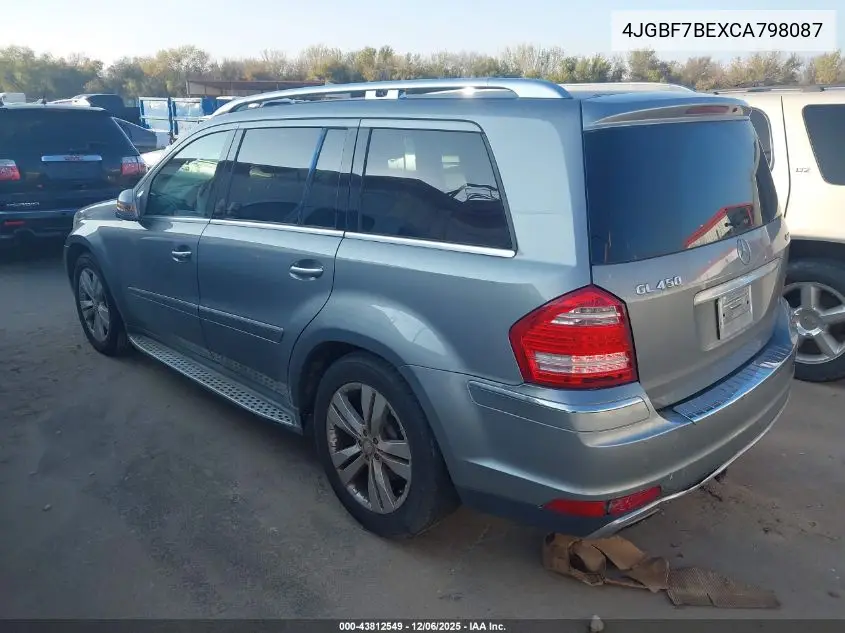 4JGBF7BEXCA798087 2012 Mercedes-Benz Gl 450 4Matic