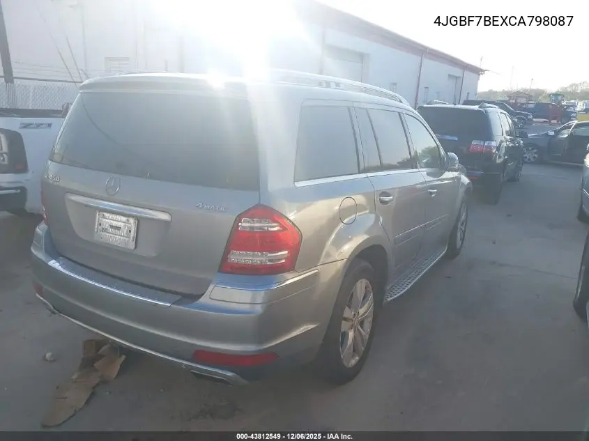 4JGBF7BEXCA798087 2012 Mercedes-Benz Gl 450 4Matic