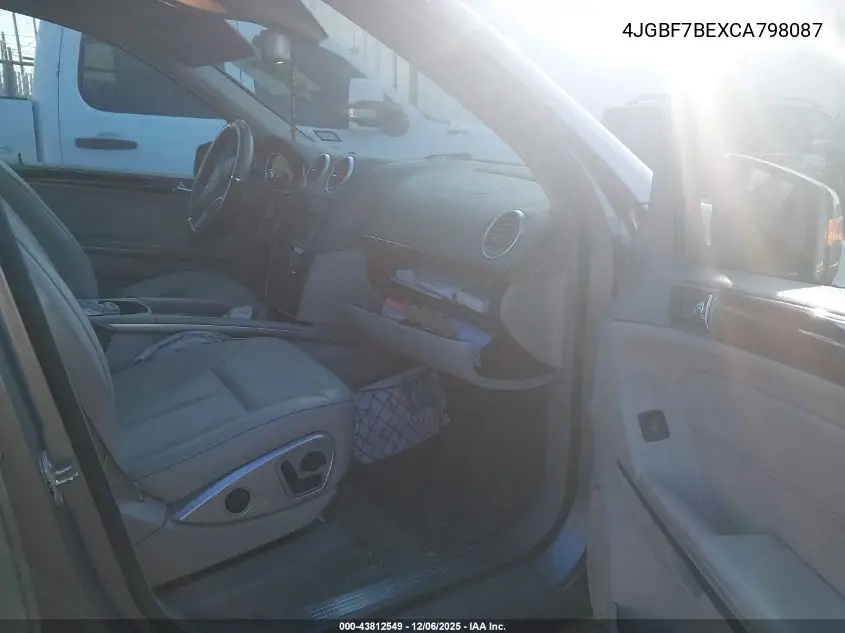 4JGBF7BEXCA798087 2012 Mercedes-Benz Gl 450 4Matic