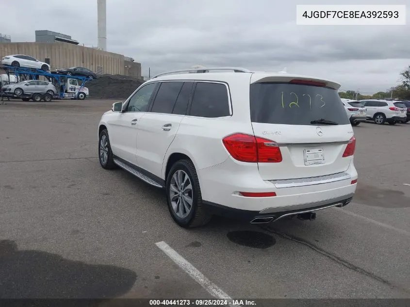 4JGDF7CE8EA392593 2014 Mercedes-Benz Gl 450 4Matic