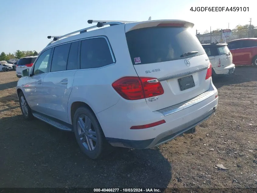 4JGDF6EE0FA459101 2015 Mercedes-Benz Gl 450 4Matic