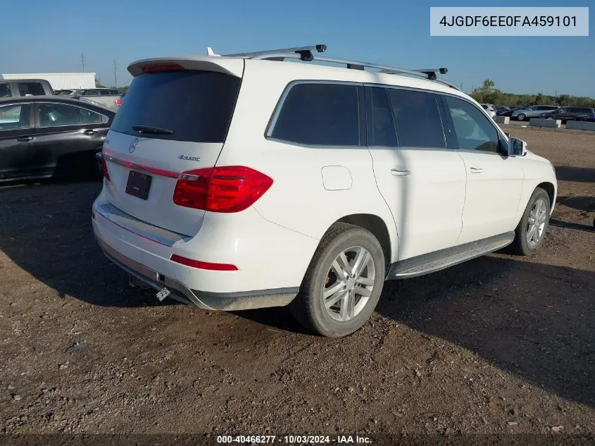 4JGDF6EE0FA459101 2015 Mercedes-Benz Gl 450 4Matic