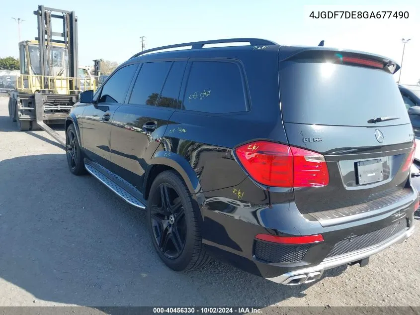 4JGDF7DE8GA677490 2016 Mercedes-Benz Gl 550 4Matic