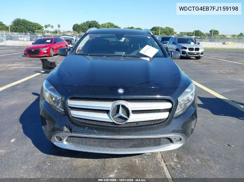 WDCTG4EB7FJ159198 2015 Mercedes-Benz Gla 250