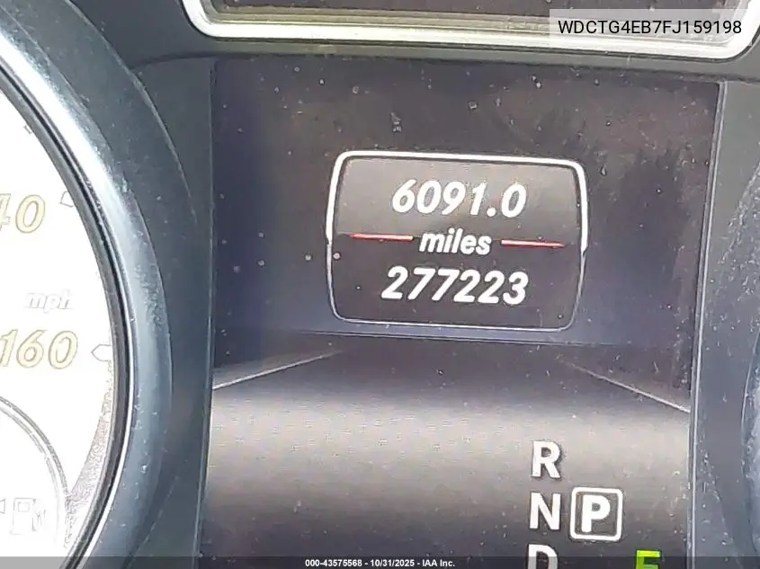 WDCTG4EB7FJ159198 2015 Mercedes-Benz Gla 250