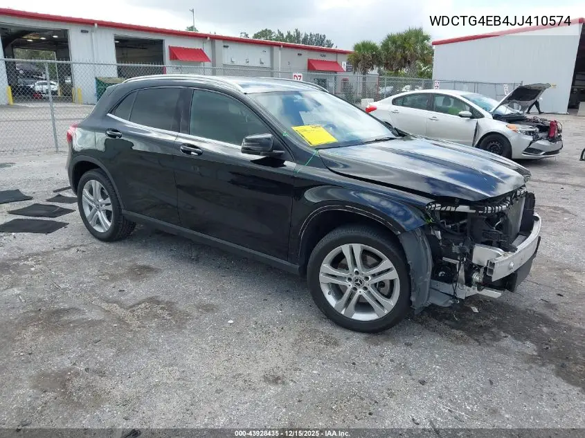 WDCTG4EB4JJ410574 2018 Mercedes-Benz Gla 250