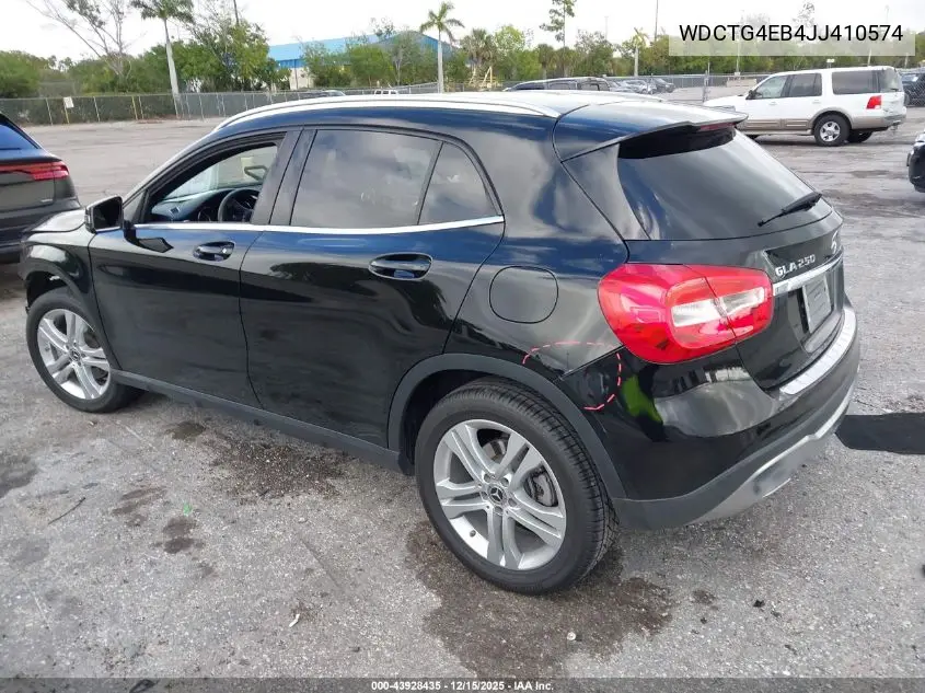 WDCTG4EB4JJ410574 2018 Mercedes-Benz Gla 250
