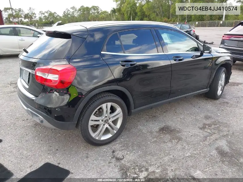 WDCTG4EB4JJ410574 2018 Mercedes-Benz Gla 250