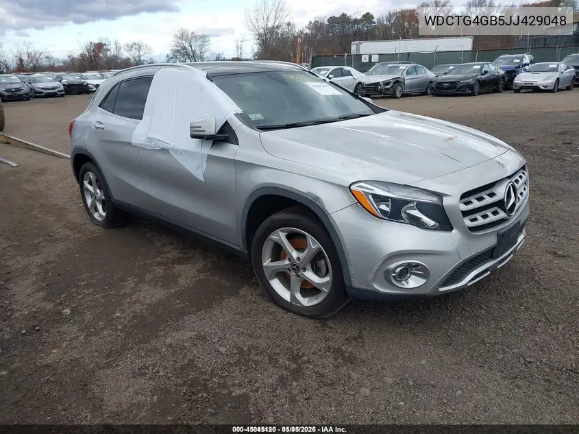 WDCTG4GB5JJ429048 2018 Mercedes-Benz Gla 250 4Matic