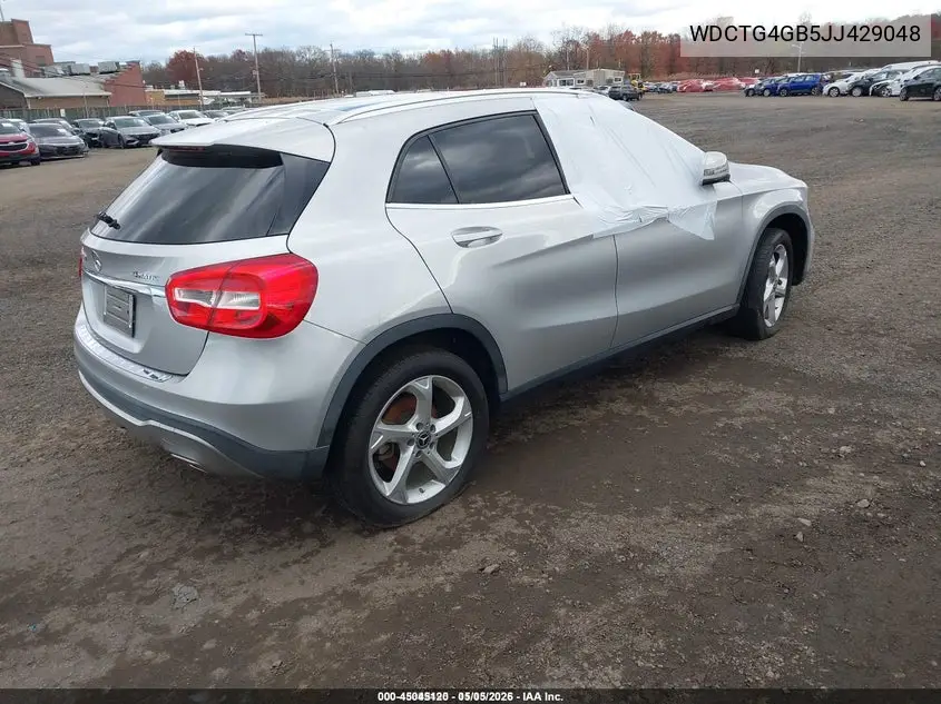 WDCTG4GB5JJ429048 2018 Mercedes-Benz Gla 250 4Matic