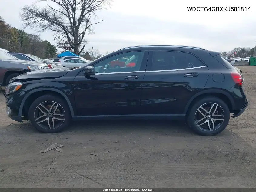 WDCTG4GBXKJ581814 2019 Mercedes-Benz Gla 250 4Matic