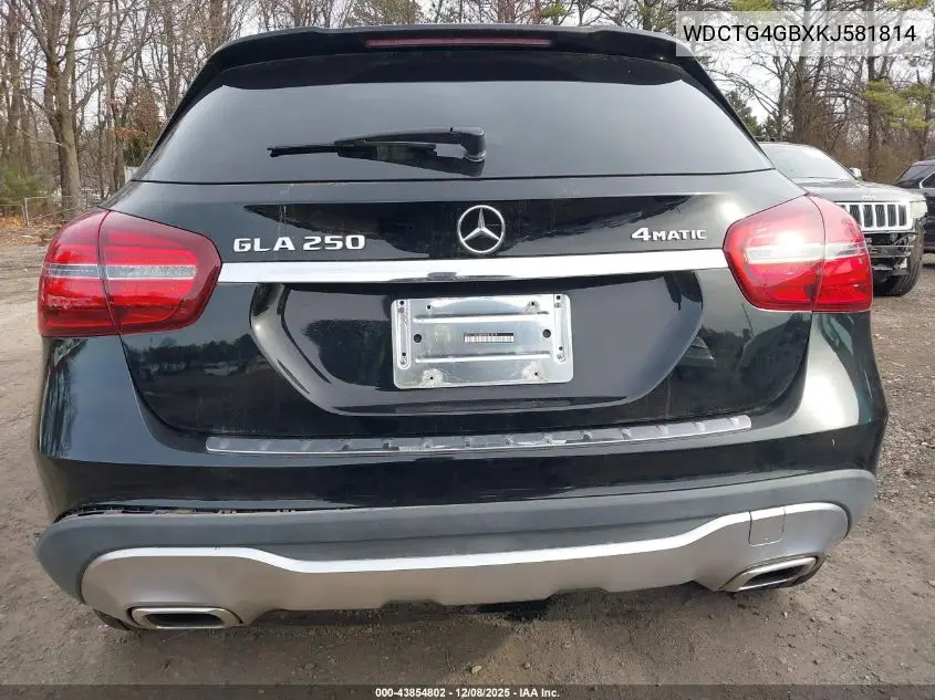 WDCTG4GBXKJ581814 2019 Mercedes-Benz Gla 250 4Matic
