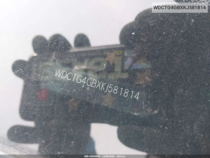 WDCTG4GBXKJ581814 2019 Mercedes-Benz Gla 250 4Matic