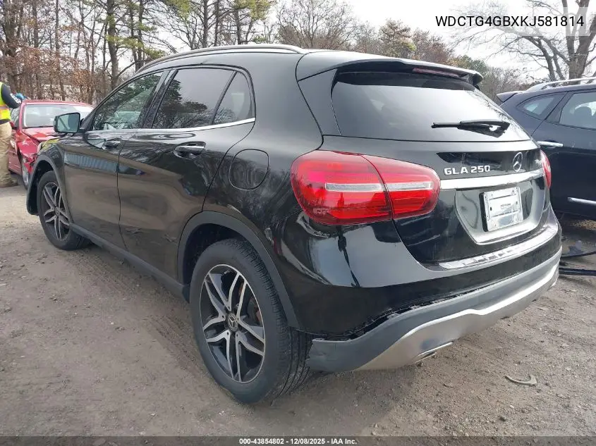 WDCTG4GBXKJ581814 2019 Mercedes-Benz Gla 250 4Matic