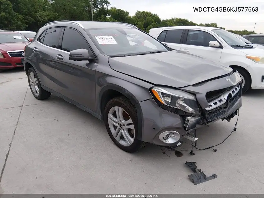 WDCTG4GB6KJ577663 2019 Mercedes-Benz Gla 250 4Matic