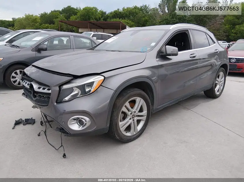 WDCTG4GB6KJ577663 2019 Mercedes-Benz Gla 250 4Matic