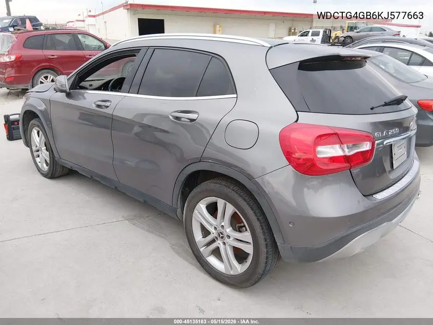 WDCTG4GB6KJ577663 2019 Mercedes-Benz Gla 250 4Matic