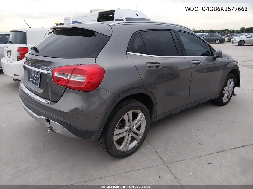 WDCTG4GB6KJ577663 2019 Mercedes-Benz Gla 250 4Matic