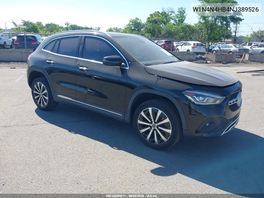 W1N4N4HB4NJ389526 2022 Mercedes-Benz Gla Gla 250