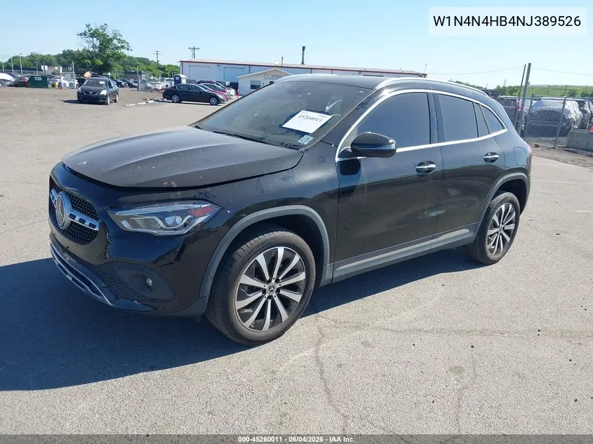 W1N4N4HB4NJ389526 2022 Mercedes-Benz Gla Gla 250
