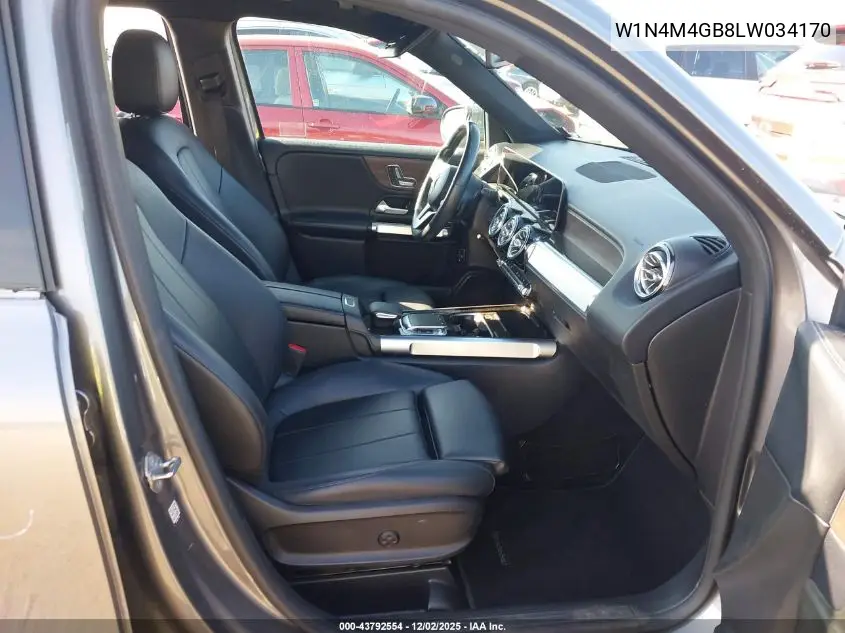 W1N4M4GB8LW034170 2020 Mercedes-Benz Glb 250