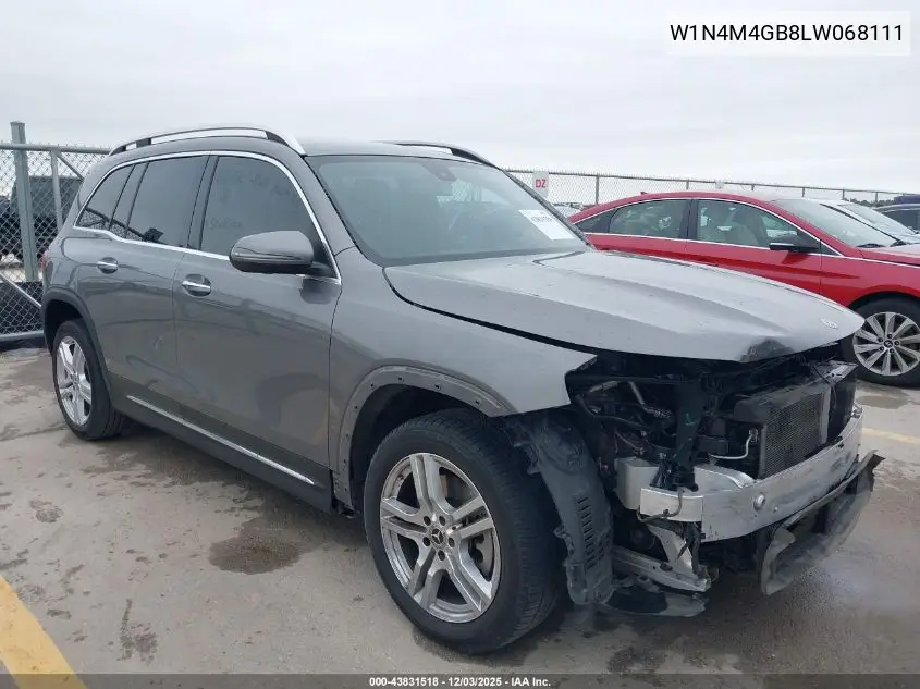 W1N4M4GB8LW068111 2020 Mercedes-Benz Glb 250