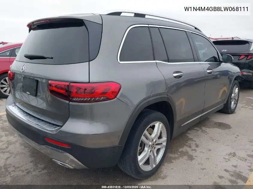 W1N4M4GB8LW068111 2020 Mercedes-Benz Glb 250